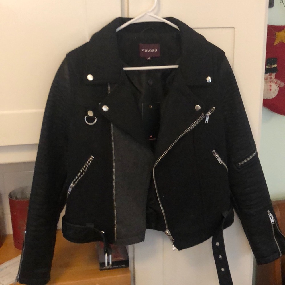 Faux leather jacket